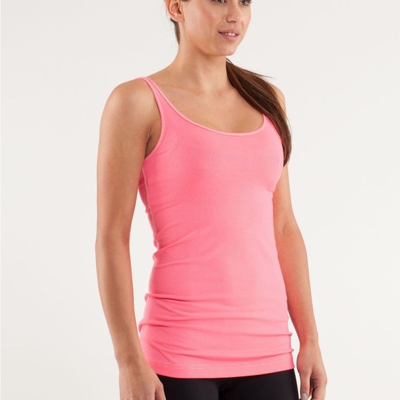 Lululemon Daily Tank Wee Stripe Dune Flash Pink - Picture 4 of 13